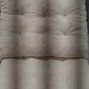 2 Pack Square Seat Cushion Chair Pads for Kitchen Dining Chairs, Soft Comfort Velvet Chair Mat Pillow Cushions with Ties for Office Desk Living Room Tatami 15.5", Ivory