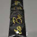 2 x Groom to Be Sash, Funny Bachelor Sashes for Future Groom Engagement Gift Idea Wedding Party Decorations Bachelorette Party Supplies, Black + Gold(Groom to Be)