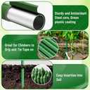 Fabulas Garden Stakes 4Ft, 28 Pack 48 Inch Plant Tomato Stakes and Supports Sturdy Plastic Coated Metal Garden Support Stick for Outdoor Indoor Climbing Plants, Beans, Vegetables, Trellis, Tree