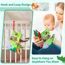 beiens Baby Books Toys, Touch and Feel Crinkle Cloth Book for Infant Baby 0-3-6-12-18 Months, Early Development Interactive Stroller Soft Toys, Newborn Gifts for Boys Girls (S)