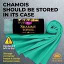 Premium 2pk Mini +1 Free Shammy Cloth for Car Drying - 17x13 - Super Absorbent Chamois Towel for Car - Scratch-Free, Reusable & Soft Cleaning Towel