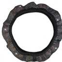 Steering Wheel Cover, Elastic Crystal Diamond Comfortable Grasp Slip Resistant Universal for 37 to 38cm Steering Wheel