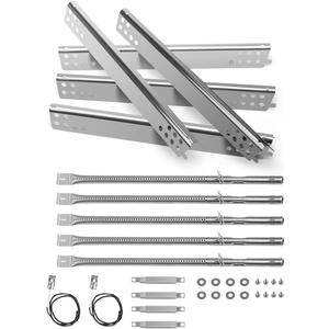 Grill Replacement Parts for Charbroil Performance 5 Burner 463347519 463347518, 475 4 Burner 463347017 463673017 463376018P2 Gas Grills, Heat Plates Burner Grills Adjustable Crossover Tube