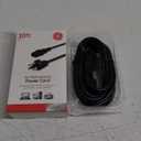 GE Replacement AC Power Cord, 10 ft. Cable, for Computers, Desktops, Printers, Monitors and More, Black, 34507