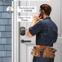 TEEHO TE001 Keyless Entry Door Lock with Keypad - Smart Deadbolt Lock for Front Door with 2 Keys - Auto Lock - Easy Installation - Oil-Rubbed Bronze