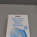 Wine2Go Diamond Silicone Wine Glasses 9oz