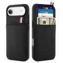 PIGLULOO for iPhone Air Case with Card Holder - Black