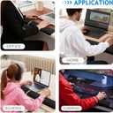 L-Shaped Desk Elbow Pad for Desk,2 PCS Elbow Rest for Desk with Ergonomic Support, Ergonomic Desk Arm Rest Cushion, Non-Slip Desk Edge Wrist Support for Office & Home