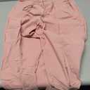 Puimentiua Womens Linen Pants Summer Lightweight Breathable Elastic Waist Drawstring Beach Vacation Pants with Pockets, L