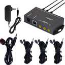 Infrared Repeater System IR Kit up to 6 Devices, Hidden IR Remote Extender Set, Suitable for Remote Control Extender Kit of Infrared Devices-LD (Control 6 Devices)