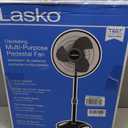 Lasko 2521 16 Inch 3-Speed Quiet Adjustable Tilting Wide-Area Oscillating Standing Pedestal Fan for Bedroom, Kitchen, Home, and Office, Black