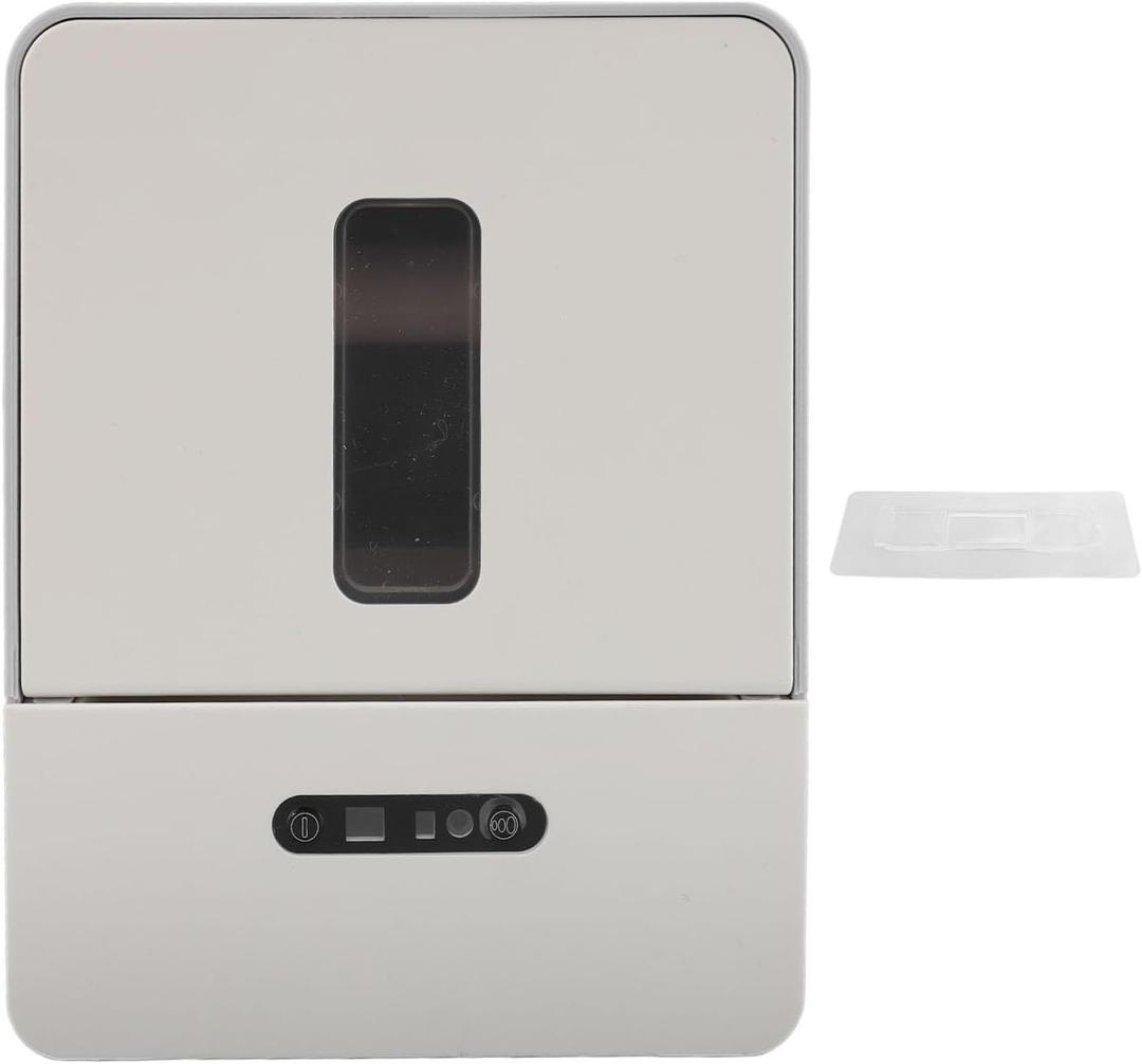 Smart Sensor Toilet Paper Dispenser Automatic Wall Mounted Roll Tissue Holder with Motion Activated LED Night Light Electric Battery Powered for Bathroom Kitchen Restroom (Gray)