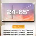 IWORKBOARD 40 50 55 inch Tilting TV Wall Mount for 24-65 '' TVs, Low Profile TV Mount, Ultra Slim Wall Mounts TVs Bracket, Max VESA 400x400mm, 99 lbs & 16 inch Studs, Fit Most 32+ 42 43 45 Screen
