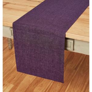 Solino Home Linen Table Runner 48 Inches - 100% Pure Linen Grape Table Runner 14 x 48 Inch Ideal for Dresser and Coffee Tables - Winter, Spring, Easter, Mothers Day - Athena