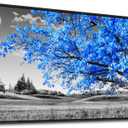 Framed Canvas Wall Art For Living Room Large Size Wall Decor For Bedroom Black And White Wall Pictures Blue Moon Tree Scenery Wall Painting Office Decor Room Home Decoration Black Framed 30" X 60"