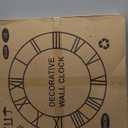 Vantic 32 Inch Large Wall Clock, Roman Numeral Metal Oversized Wall Clocks for Living Room Decor, Bedroom and Kitchen, Completely Silent, Non Ticking, Battery Operated