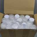 200 Pcs 1 oz Empty Bulk Plastic Container Jars with Lid Leak Proof Round Plastic Jars Small Cosmetic Travel Containers for Storage Makeup Creams Lotion Ointments, White