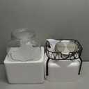 2 Gallon Glass Beverage Dispenser with Stand and Lid, 18/8 Stainless Steel Spigot - Glass Drink Dispensers for Parties - Mason Jar Drink Dispensers with Lids