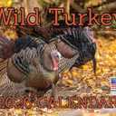 Wild Turkey Calendar 2026 Wall 12 Month Monthly Hunting Gifts for Hunters Men