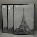 upsimples 16x24 Picture Frame Black 3 Pack, Scratch-Proof Poster Frames 16 x 24 for Photo Gallery - Slide-In Strips, Horizontal or Vertical Wall Mounting