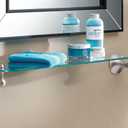 Moen DN7790BN Lounge Bathroom Vanity Shelf, Brushed Nickel, 25 Inches X 5.5 Inches X 3.75 Inches