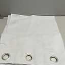 Sun Zero Easton Energy Saving Blackout Grommet Curtain Panel, 40" x 95", Dove White