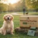 MossyPaws Biobased Dog Poop Bags 360 Count (24 Rolls) Plant-Based, Leak-Proof, Durable Eco-Friendly Pet Waste Bags with Recyclable Packaging 9x13 Inch Fits All Dispensers