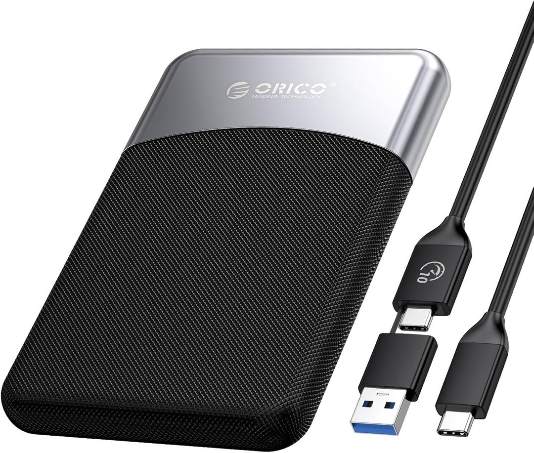 ORICO 128GB External SSD with 2 in 1 USB C Cable, Portable Solid State Drive USB 3.2 Gen 1 Up to 460MB/s, Dust and Drop Resistance, Reliable Storage for USB-C Smartphone, PC, Tablet, Labtop - M25PRO