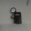 4 Way Air Compressor Pressure Switch Control Valve Kit 110-150 PSI, 1/4" NPT Port, 110V-240V, With 0-200 Pressure gauge