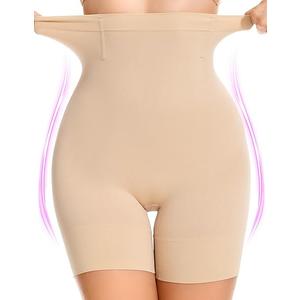 Shapewear Tummy Control Shorts for Women, 5-IN-1 Body Shaper High Waisted Girdle Boyshort Slip Short for Under Dresses Size L