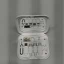 USB C to C Cable 11.3'' with 3 OTG Adapters Type C Female to USB A/Micro/iOS Device Male in Pocket Mirror Case, White