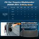 Floor Mats & Cargo Liner Compatible with Toyota Highlander 2008-2013(Non-Hybrid),All Weather Protection,Waterproof,Anti-Slip TPE Trunk Mat Fit for Toyota Highlander 2008-2013 Accessories