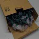 Dazzle Bright C9 Christmas String Lights, 100 LED 66 FT Waterproof Connectable Green Wire Fairy Lights, Christmas Lights for Indoor Outdoor Home Yard Xmas Tree House Decorations (Warm White)