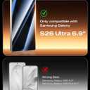 MAGIC JOHN 2PACK 3rd Gen for Samsung Galaxy S26 Ultra Privacy Screen Protector, Anti-Spy, One-Pull Easy Install, Smooth Touch, Auto-Align Screen, Support Fingerprint Unlock, 9H Glass, Anti-Scratch