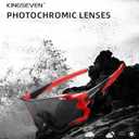 KINGSEVEN Cycling Glasses for Men Women Bicycle Sports MTB Road Bike Sunglasses Photochromic Lenses LS-911