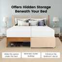 Twin Size Pleated Bed Skirt, Hides Under-Bed Storage 15 Inch Drop, Beige
Easy Fit Design, Shrinkage & Fade Resistant, Hotel Style, Microfiber Durable Fabric, Machine Washable