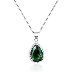 Linawe Crystal Chain Necklace for Women Trendy, Imitation Diamond Pendant, Statement Cubic Zirconia Boho Jewelry Set, 14K Gold/Rose Gold/Silver Birthstone Necklace