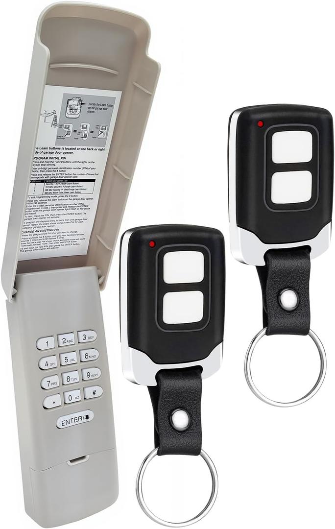 877LM 877Max 878Max Wireless Garage Door Opener Keypad for Liftmaster Chamberlain Craftsman Openers, Replaces 376Lm G940EV-P2 878MAX 377LM 977LM 877LM 66LM (Beige+Black)