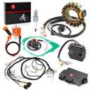 348cc 3HN-85510-10-00 Wiring Wire Harness CDI Coil Stator Regulator Relay Gasket Kit Compatible with Yamaha Warrior 350 YFM350 1997-2001 3GD-82590-40-00