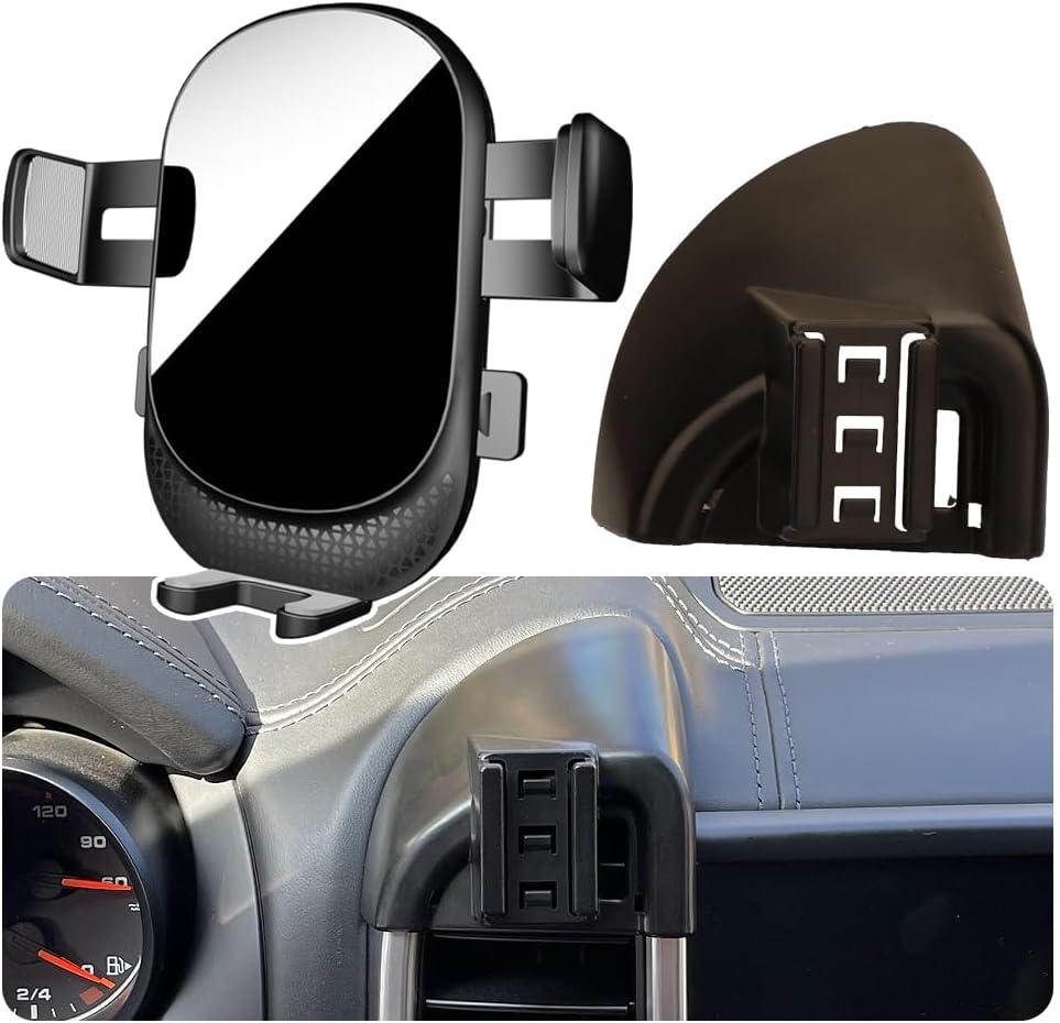 Car Phone Holder for Porsche Cayenne Auto Accessories [Only for 2017-2018 Cayenne] [Auto Lock Hands Free Cell Phone Mount Car fits for iPhone & All Smartphones]