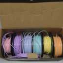 Pangda 3D Printer Filament PLA Bundle 1.75mm Multicolor Matte or Silk Finish, Dimensional Accuracy 0.02mm, 0.25kg/0.55lb Each Spool for DIY Holiday Projects(1.5 kg, Pastel Color)