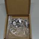 3/8-16 UNC Stainless Steel Thin Hex Nuts Hexagon Jam Nuts, 304 Stainless Steel 18-8, Full Thread, Coarse Thread, 25 PCS
