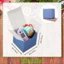Zhehao 48 Pack Colorful Gift Boxes Small Cardboard Gift Boxes with Lids Bulk 4 x 4 x 4 Inch Square Kraft Cube Paper Box Assemble for Candles Wedding Presents Easy Birthday