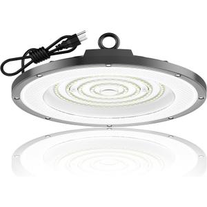 AIKVSXER 200W UFO High Bay Light 30000LM LED Shop Light 6000K Daylight IP65 Waterproof for Warehouse Garage Barn Factory Workshop 5ft Plug & Play 1 Pack