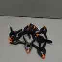 8 Pack Spring Clamps, 4.5inch Plastic Clips, Small Backdrop Clips, Clamps Heavy Duty, Spring Clips for Crafts, Backdrop Stand, Woodworking, Photography Studios (Black)