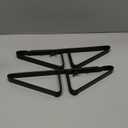 Support Feet for Pet Gate (Updated Version), Pet Gate Metal Support Feet Set of 2 for Extra Wide Foldable Dog Gate, Easy to Install, A Pair of Safety Fence Feet for Wooden Dog Gate, Brown