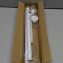 2pcs Spring Tension Rods 33 to 45 inch Adjustable Small Tension Curtain Rod No Drilling Expandable Tension Rod White Spring Loaded Curtain Rods for Windows, Doorway, Closet