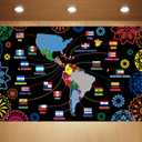 3 x Hispanic Heritage Month Backdrop Hispanic Heritage Banner Spanish Heritage Month Latino Heritage Month Decorations and Supplies for Home