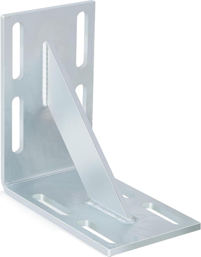 Gisafai 1 Pcs 8.5 x 8.5 x 5 Inches Heavy Duty Galvanized Inside Corner Galvanized Steel 90 Degree L Shape Pergola Hardware for DIY Dock Construction Projects Furniture Corner