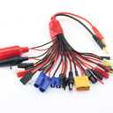 RC Convert Cable 19 in 1 Charger Splitter Lipo Battery Adapter Octopus for JST/FUTABAS/T-Plug/XT90/EC3/EC5/TAMIYAS - Quadcopter Car